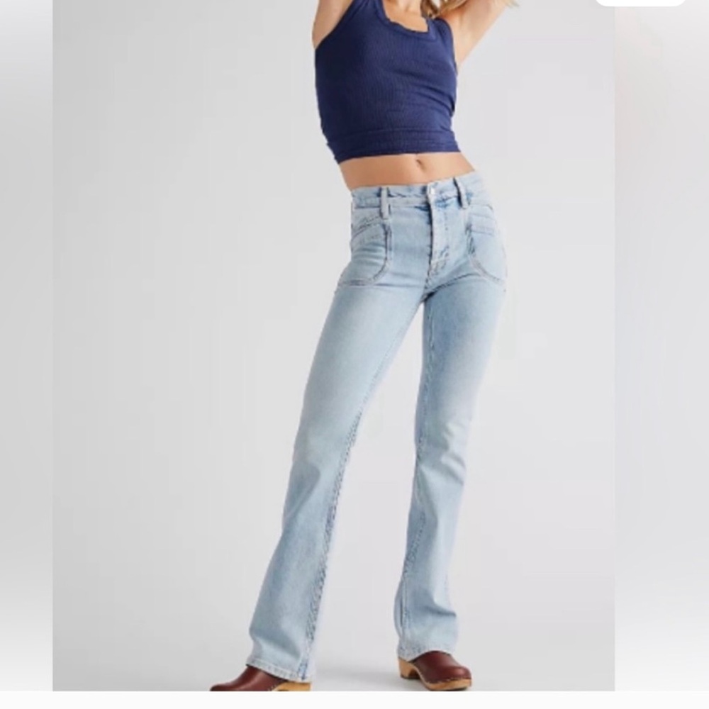 We The Free Light Blue Flare Jeans